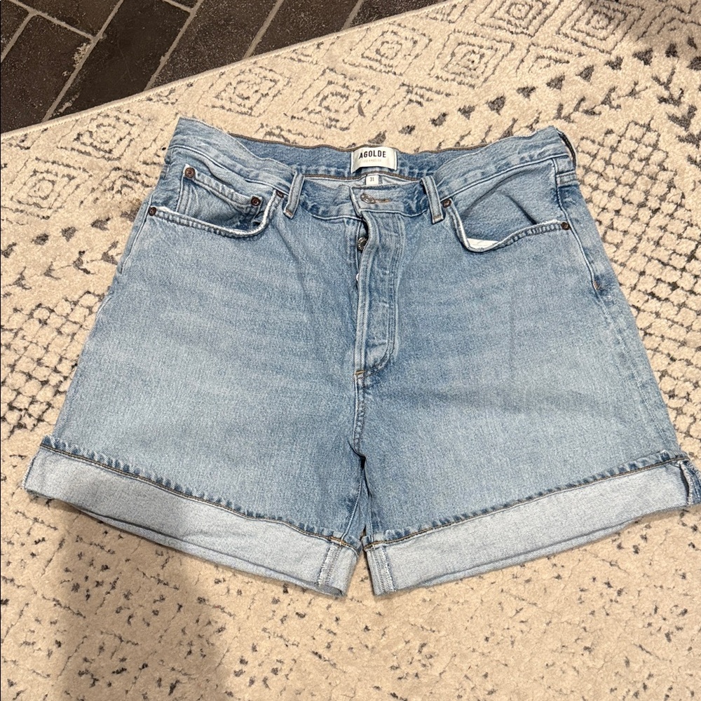 Agolde Parker Cuffed Long Shorts